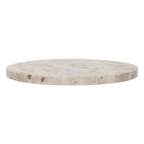 Plateau rond en marbre