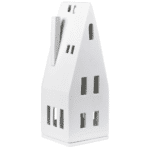 Maison photophore en porcelaine avec sa toiture en pente Rader