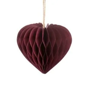 Décoration de Noël en papier « Coeur »