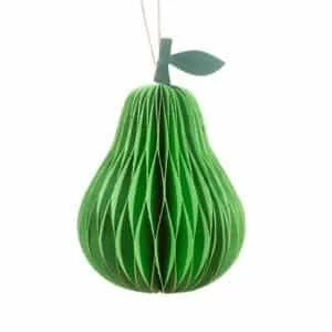 Décoration de Noël à suspendre en papier « Poire »