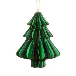 Sapin en papier à suspendre décoration de Noël