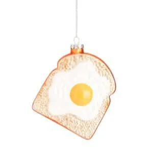 Décoration de Noël à suspendre « Oeuf au plat »