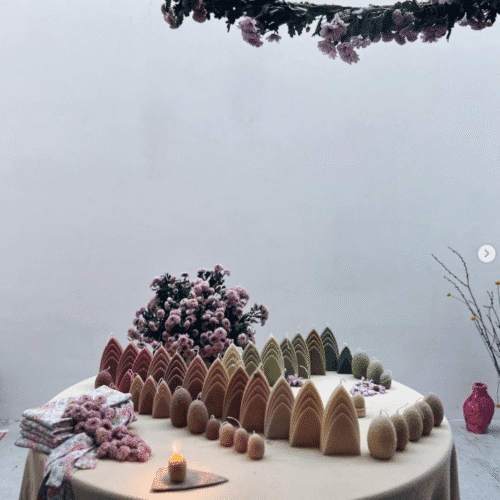 Bougie colorée artisanale "Arche" petit modèle - Plusieurs coloris | Twicy Store