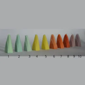 Bougie colorée artisanale « Arche » petit modèle – Plusieurs coloris | Twicy Store
