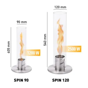 Bioéthanol en gel pour cheminées de table SPIN Argent 90 et 120 | Twicy Store