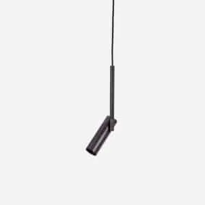Suspension tube minimaliste en fer, « Norm », noir