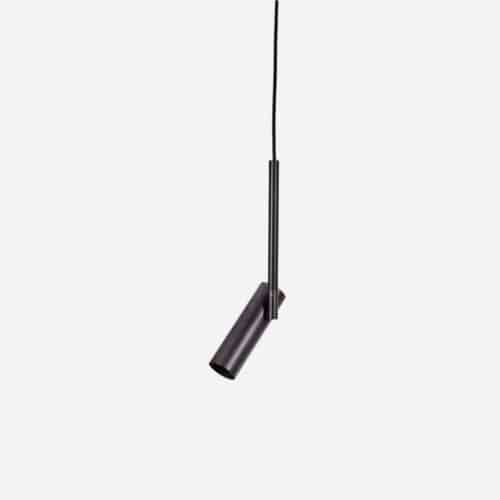 Suspension lampe minimaliste, "Norm", noir