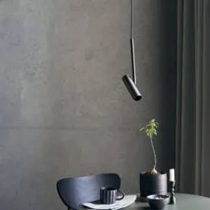 Suspension tube minimaliste en fer, « Norm », noir