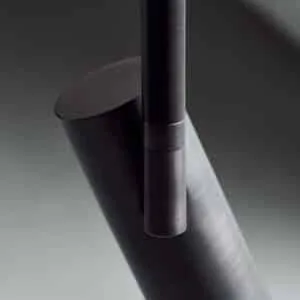 Suspension tube minimaliste en fer, « Norm », noir