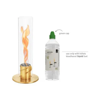 Cheminée de table portable au bioéthanol « SPIN Or » – 2 modèles | Twicy Store