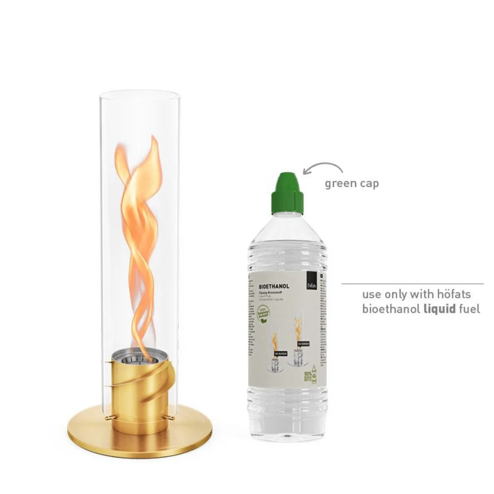 Cheminée de table portable au bioéthanol "SPIN Or" - 2 modèles | Twicy Store