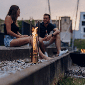 Cheminée de table portable au bioéthanol « SPIN Or » – 2 modèles | Twicy Store