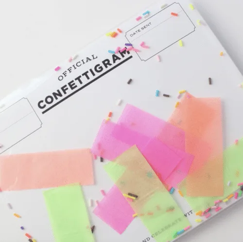Carte confettis multicolores – Image 4
