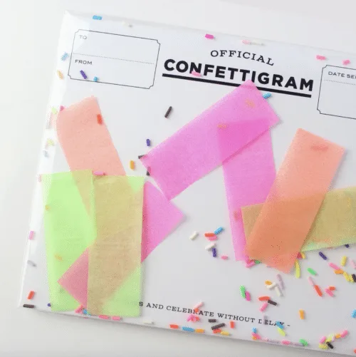 Carte confettis multicolores – Image 6