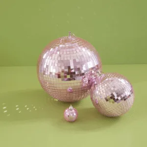 Boule à facettes rose – Boule disco 25 cm
