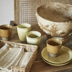 Porte-serviettes de table en rotin tressé naturel Madam Stoltz