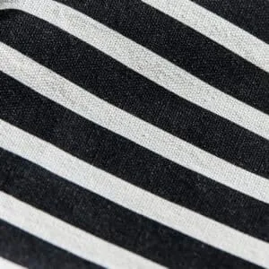 Boîte de rangement en toile de coton, housse à rayures noir et blanc – House Doctor