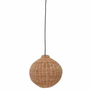 Lampe suspension en rotin ronde « Jamilla » – Bloomingville