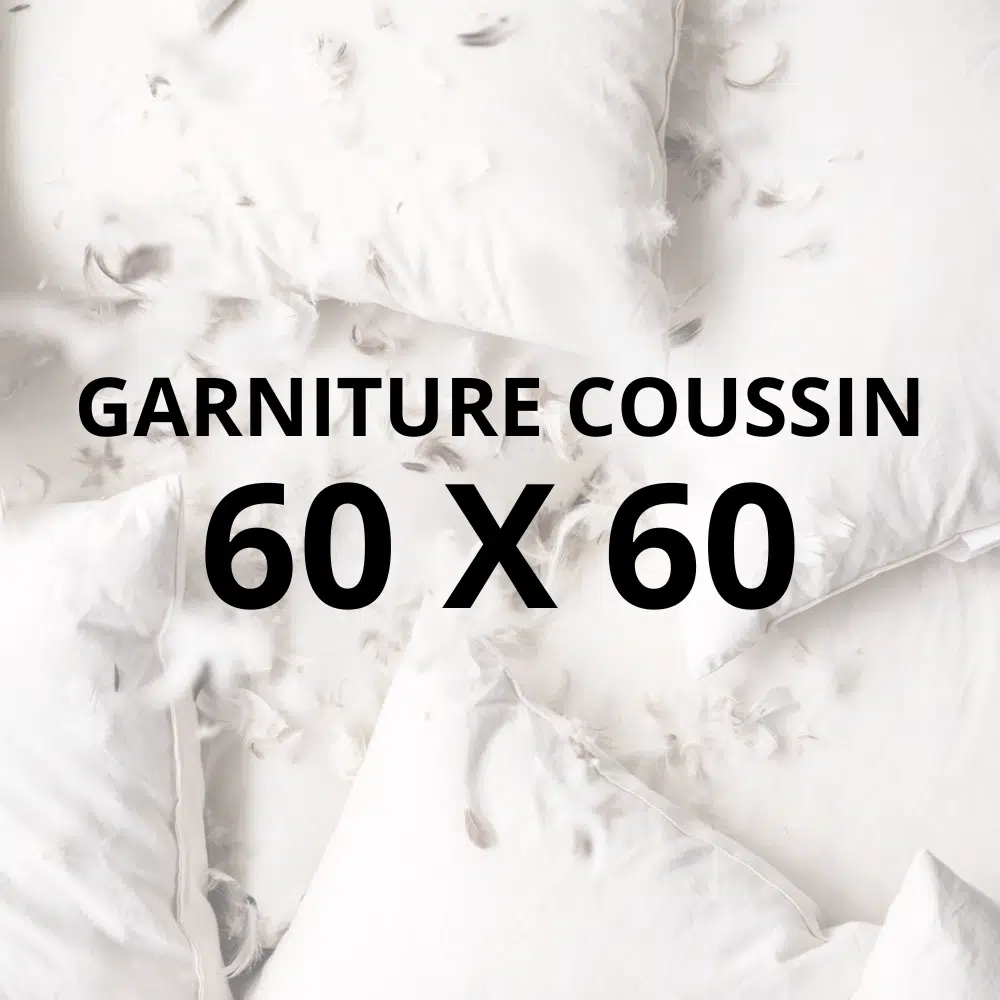 Garniture coussin 60 x 60 cm