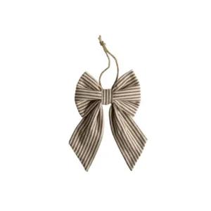 Nœud décoratif en tissu moka et blanc taille M | Twicy Store