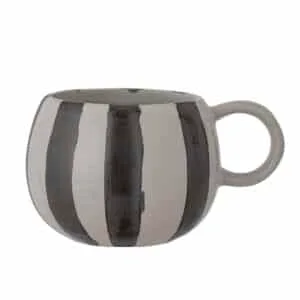 Mug « Serina » à rayures blanches et noires – Bloomingville