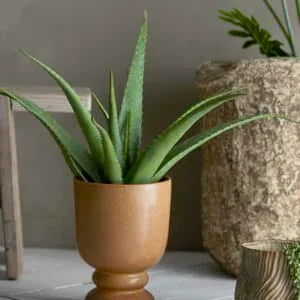Pot de fleur en grès strié « Dua » – Bloomingville