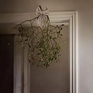 Nœud décoratif en tissu moka et blanc taille M | Twicy Store