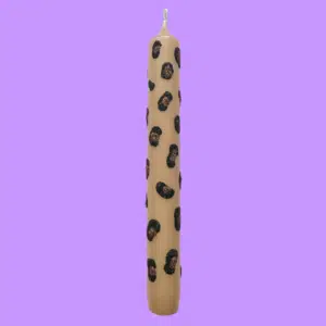 Chandelle « Léopard » à motif pailleté – Poetic Wax
