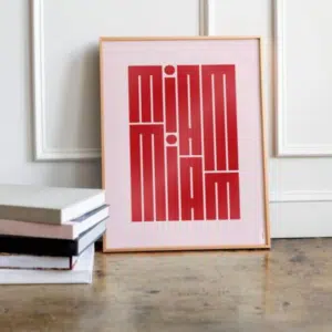 Affiche graphique à message « Miam Miam » – A3