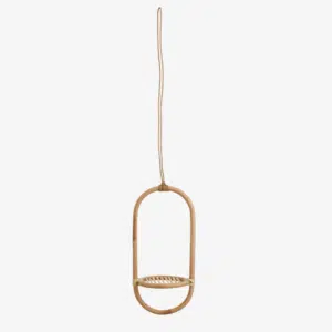 Suspension arrondie en rotin pour plante coloris naturel – Nordal