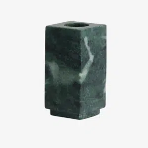 Bougeoir rectangulaire en marbre « Haida » coloris vert ou sable – Nordal