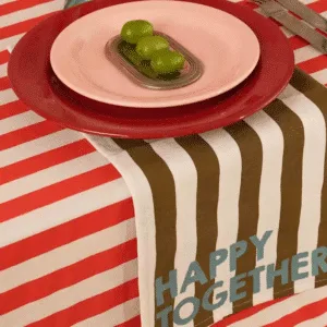 Set de 2 serviettes de table à message « Happy Together » – 2 variations | Twicy Store