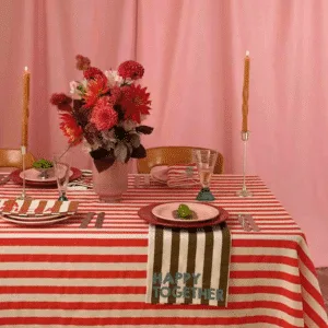Set de 2 serviettes de table à message « Happy Together » – 2 variations | Twicy Store