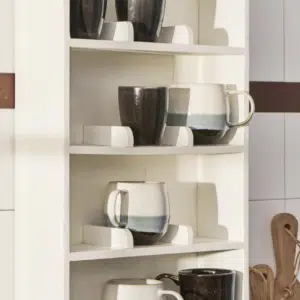 Etagère murale compartimentée en bois blanc – Ib Laursen