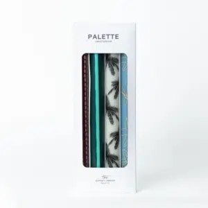 Set de 4 bougies imprimées « Sunset Cabana » – Palette Amsterdam