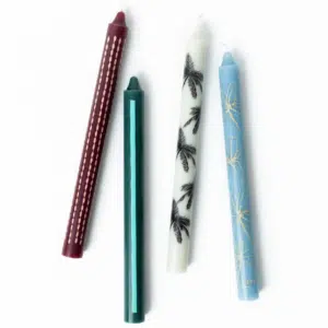 Set de 4 bougies imprimées « Sunset Cabana » – Palette Amsterdam