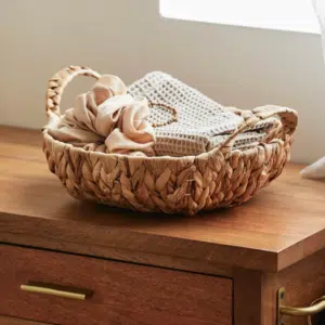 Panier rond tressé avec poignées « Kotor » – Twicy Store