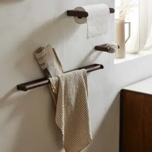 Porte-serviettes « Zaton » en bois d’acacia foncé – Twicy Store