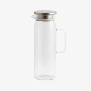 Pichet en verre et couvercle chromé « Chives » – Twicy Store