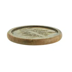 Repose Verre en Bois et Laiton Sculpté – Twicy Store