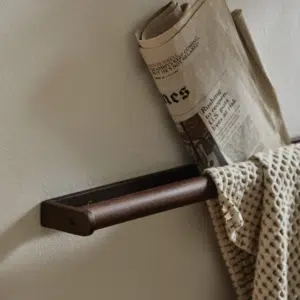 Porte-serviettes « Zaton » en bois d&rsquo;acacia foncé – Twicy Store