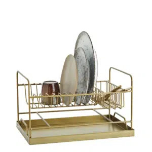 Egouttoir à vaisselle en finition laiton vielli – Twicy Store
