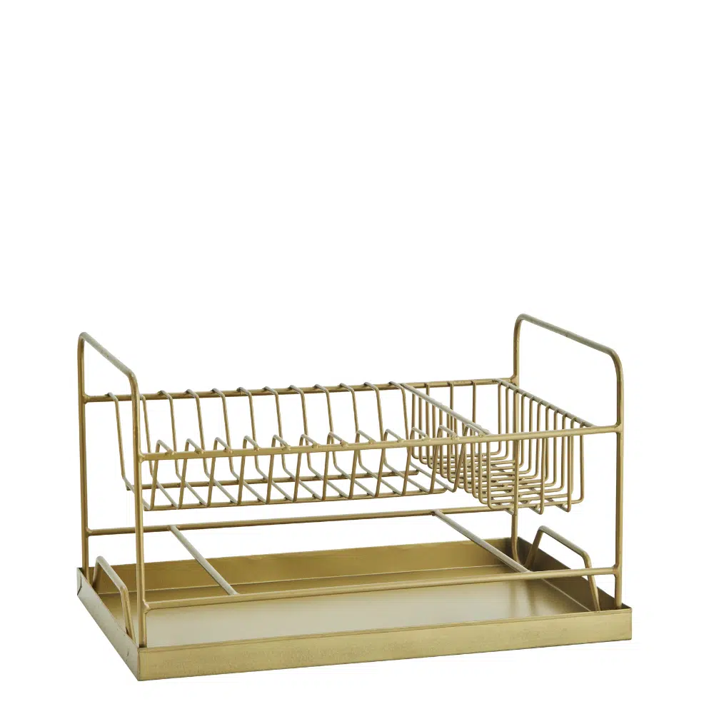 Egouttoir à vaisselle en finition laiton vielli - Twicy Store