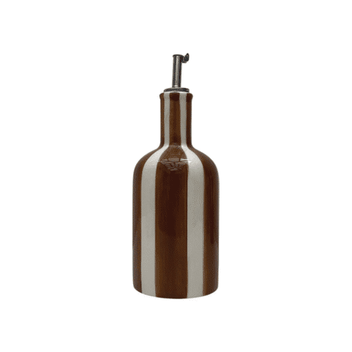 Huilier en faïence à rayures marron - Twicy Store