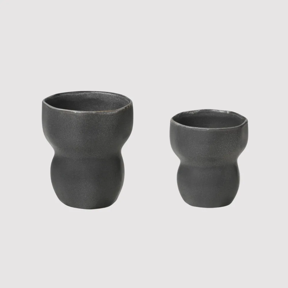 Tasse en grès gris "Limfjord" 2 tailles - Twicy Store