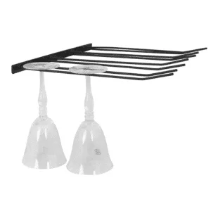 Support de verres à pieds en métal noir mat – Twicy Store