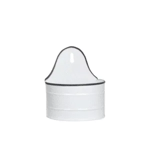 Pot en métal, jardinière en métal blanc « Olle » 2 tailles – Twicy Store