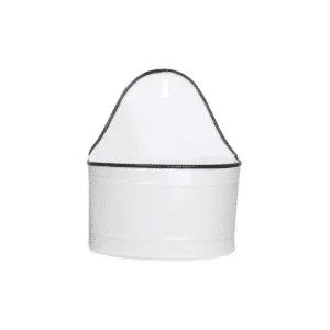 Pot en métal, jardinière en métal blanc « Olle » 2 tailles – Twicy Store