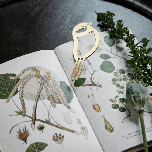 Marque-page "Oiseau" en laiton doré - Twicy Store