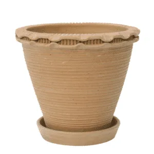 Grand pot en terre cuite avec soucoupe « Alvaro » – Twicy Store